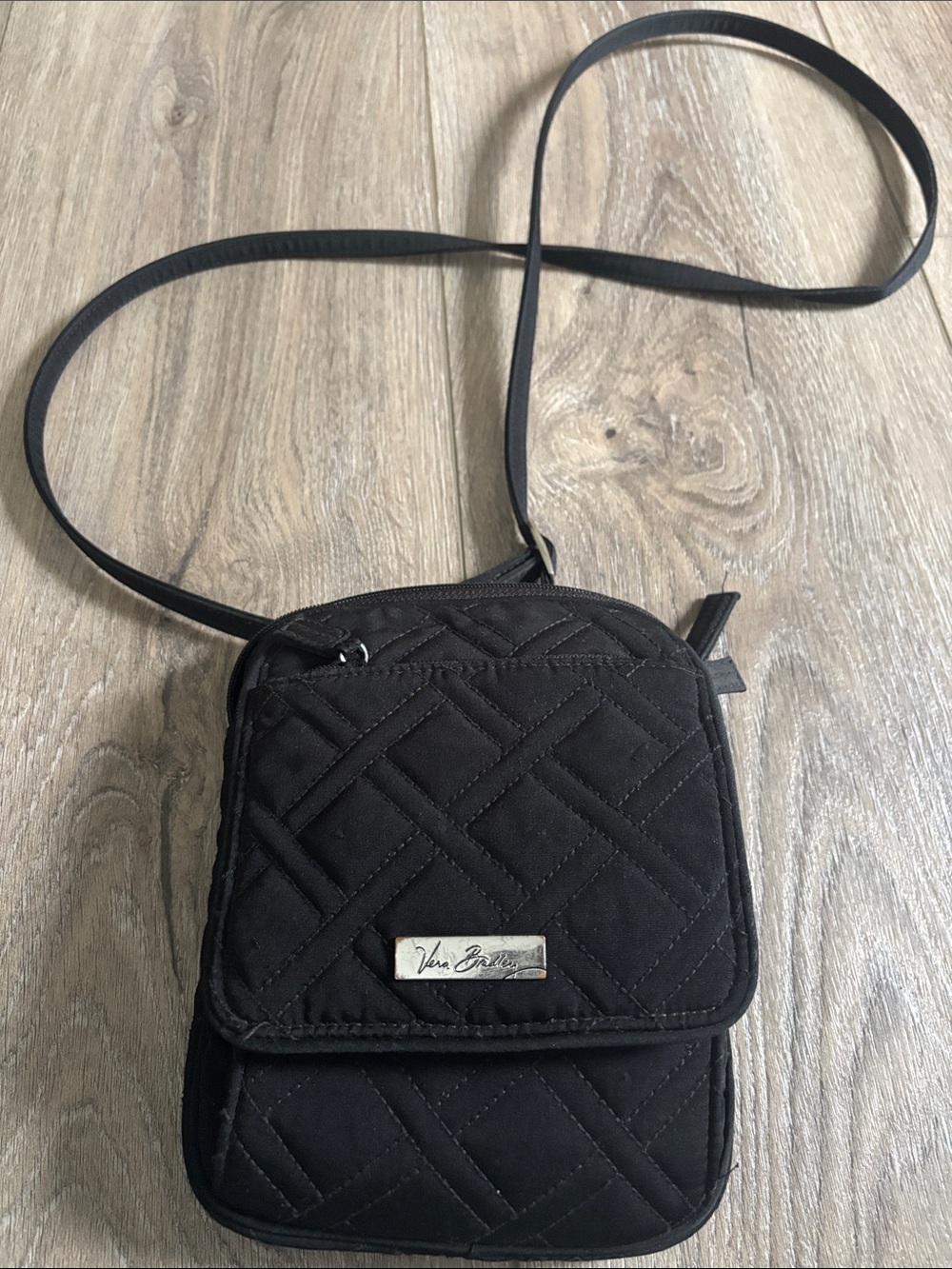 Vera Bradley Black mini Crossbody Bag